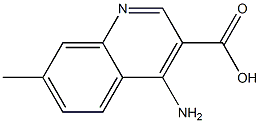 3-Quinolinecarboxylicacid,4-amino-7-methyl-(9CI) 结构式