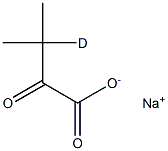 α-Ketoisovaleric Acid-3-d Sodium Salt 结构式