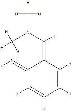 Methanamine, 1-(6-imino-2,4-cyclohexadien-1-ylidene)-N,N-dimethyl-, (1Z)- 结构式