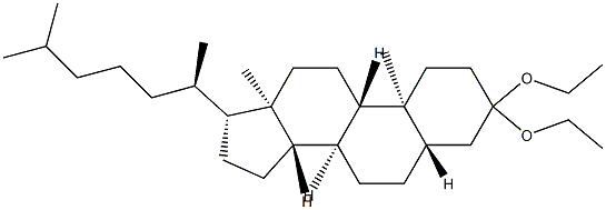 5α-Cholestan-3-one diethyl acetal 结构式