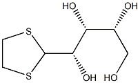 1-Deoxo-1,1-ethylenedithio-D-arabinose 结构式