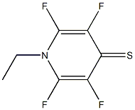 4(1H)-Pyridinethione,1-ethyl-2,3,5,6-tetrafluoro-(9CI) 结构式