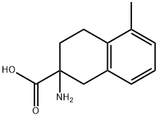 2-Naphthalenecarboxylicacid,2-amino-1,2,3,4-tetrahydro-5-methyl-(9CI) 结构式