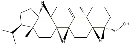 D:C-Friedo-B':A'-neo-5α-gammacer-9(11)-en-24-ol 结构式