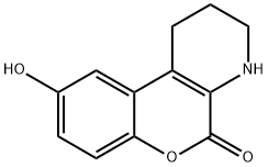 9-HYDROXY-3,4-DIHYDRO-1H-CHROMENO[3,4-B]PYRIDIN-5(2H)-ONE 结构式