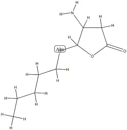 2(3H)-Furanone,4-aminodihydro-5-(pentyloxy)-(9CI) 结构式