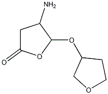 2(3H)-Furanone,4-aminodihydro-5-[(tetrahydro-3-furanyl)oxy]-(9CI) 结构式