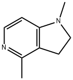 1H-Pyrrolo[3,2-c]pyridine,2,3-dihydro-1,4-dimethyl-(9CI) 结构式