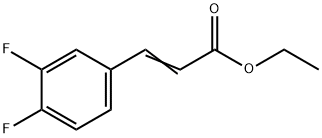 ETHYL 34DIFLUOROCINNAMATE 结构式