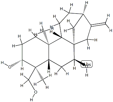 Kaura-16-ene-3α,7β,19-triol 结构式