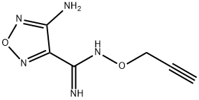 1,2,5-Oxadiazole-3-carboximidamide,4-amino-N-(2-propynyloxy)-(9CI) 结构式