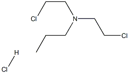 N,N-双(2-氯乙基)丙-1-胺盐酸盐 结构式