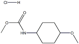 CIS-4-甲氧基环己基-1-氨基甲酸甲酯盐酸盐 结构式