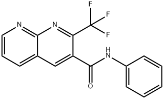 1,8-Naphthyridine-3-carboxamide,N-phenyl-2-(trifluoromethyl)-(9CI) 结构式