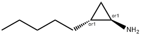 Cyclopropanamine, 2-pentyl-, (1R,2R)-rel- (9CI) 结构式