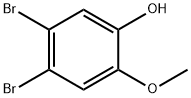4,5-二溴-2-甲氧基苯酚 结构式