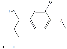 1-(3,4-dimethoxyphenyl)-2-methylpropan-1-amine 结构式