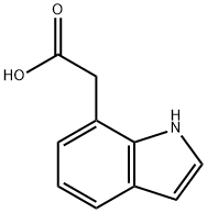 2-(1H-吲哚-7-基)乙酸 结构式