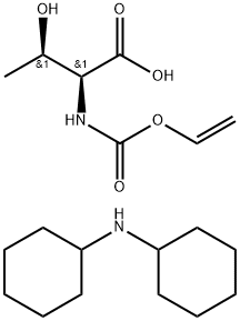 N-vinyloxycarbonyl-L-threonine, compound with dicyclohexylamine  结构式