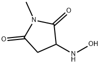 2,5-Pyrrolidinedione,3-(hydroxyamino)-1-methyl-(9CI) 结构式