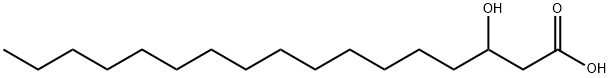 rac-3-Hydroxyheptadecanoic Acid 结构式