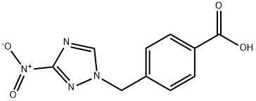 4-[(3-硝基-1H-1,2,4-三唑-1-基)甲基]苯甲酸 结构式