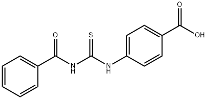 4-[[(Benzoylamino)thioxomethyl]amino]benzoic acid 结构式