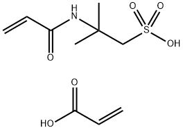 丙烯酸-2-丙烯酰胺-2-甲基丙磺酸共聚物 结构式