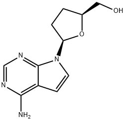 (2S,5R)-5-(4-氨基-7H-吡咯并[2,3-D]嘧啶-7-基)四氢-2-呋喃甲醇 结构式