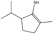 1-Cyclopentene-1-thiol,2-methyl-5-(1-methylethyl)-(9CI) 结构式