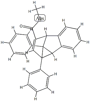 2a,2b,6b,6c-Tetrahydro-2a,6c-diphenylbenzo[a]cyclopropa[cd]pentalene-1-carboxylic acid methyl ester 结构式