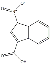 1H-Indene-3-carboxylicacid,1-nitro-(9CI) 结构式