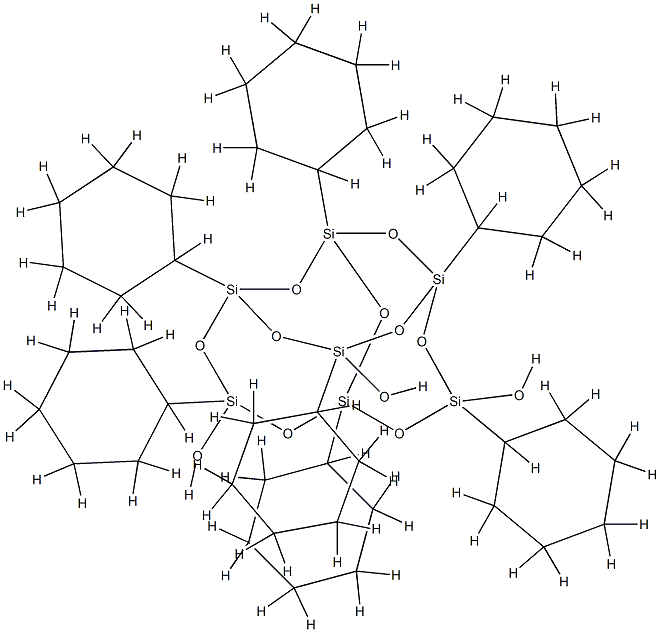 POLY(CYCLOHEXYLSILSESQUIOXANE) SILANOL FUNCTIONAL 结构式