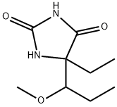 2,4-Imidazolidinedione,5-ethyl-5-(1-methoxypropyl)-(9CI) 结构式