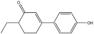 2-Cyclohexen-1-one,6-ethyl-3-(4-hydroxyphenyl)-(9CI) 结构式