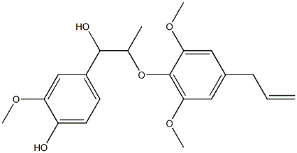 ALPHA-[1-[2,6-二甲氧基-4-(2-丙烯-1-基)苯氧基]乙基]-4-羟 结构式