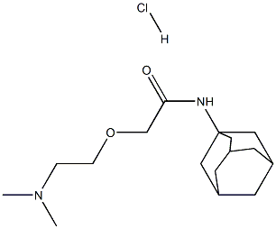 2-[2-(dimethylamino)ethoxy]-N-tricyclo[3.3.1.13,7]dec-1-ylacetamide monohydrochloride 结构式
