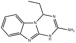 1,3,5-Triazino[1,2-a]benzimidazol-2-amine,4-ethyl-1,4-dihydro-(9CI) 结构式