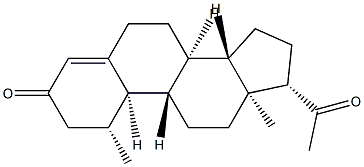 1β-Methyl-19-norpregn-4-ene-3,20-dione 结构式