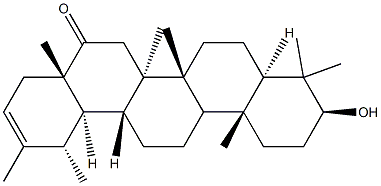 16-羰基伪蒲公英甾醇 结构式