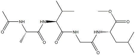 Ac-L-Ala-Val-Gly-L-Leu-OMe 结构式