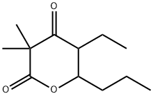 2H-Pyran-2,4(3H)-dione,5-ethyldihydro-3,3-dimethyl-6-propyl-(9CI) 结构式