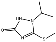 3H-1,2,4-Triazol-3-one,1,2-dihydro-1-(1-methylethyl)-5-(methylthio)-(9CI) 结构式