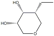 D-Ribitol, 1,5-anhydro-4-deoxy-4-ethyl- (9CI) 结构式