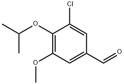 3-氯-4-异丙氧基-5-甲氧基苯甲醛 结构式