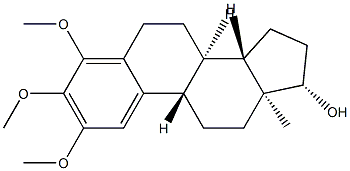 2,3,4-Trimethoxyestra-1,3,5(10)-trien-17β-ol 结构式