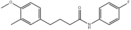 N-(4-fluorophenyl)-4-(4-methoxy-3-methylphenyl)butanamide 结构式