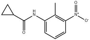 N-(2-methyl-3-nitrophenyl)cyclopropanecarboxamide 结构式