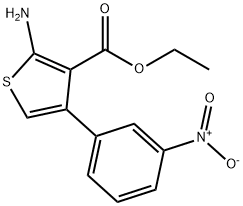 ethyl 2-amino-4-(3-nitrophenyl)thiophene-3-carboxylate 结构式