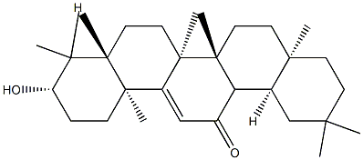 3β-Hydroxyolean-9(11)-en-12-one 结构式